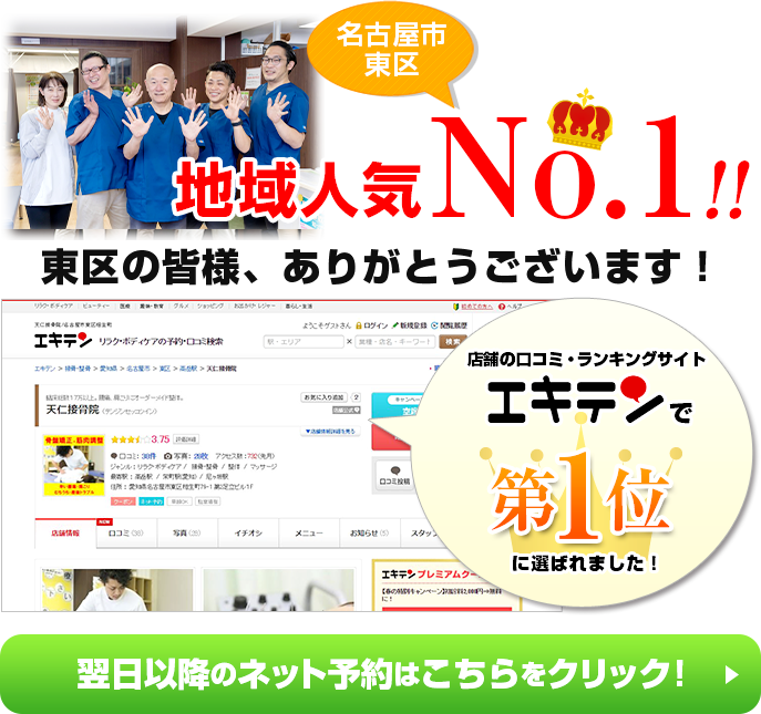 エキテン、口コミサイト地域人気No.1